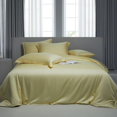 Cozy Nordic Purple Grey Lyocell Eucalyptus Fiber Silky Bedding Set